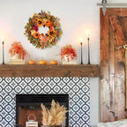 24 Inch Sunflower Pumpkin Fall Wreath for Front Door - Artificial Grapevine Harvest Decor with Dahlias & Hydrangeas, Thanksgiving Autumn Wreaths Indoor Outdoor, Farmhouse - Image 5