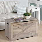 Timberer 31.5" Storage Chest, Wooden Storage Bench, Entryway Shoes Bench - Image 7