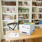 Bankers Box 12-Pack Basic-Duty File Storage Box with Lid, Letter/Legal - Image 3