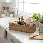 StorageWorks Toilet Paper Basket with Lid, Back of Toilet Baskets, Seagrass - Image 7