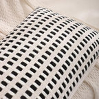 14x36 Throw Pillow Cover Boho Lumbar Pillow Cover White and Black - Image 2