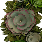 Northlight Wooden Mini Flowers Artificial Spring Wreath - 14" - Image 5