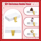Zhengmy 6 Pcs Marble Color Christmas Stocking Hangers for Mantel - Image 4
