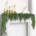 4 Pack Christmas Norfolk Pine Garlands 6FT, Real Touch Greenery - Image 5
