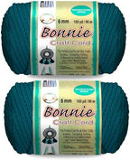 Pepperell Bonnie Braid Macrame Cord | 6mm x 100yd | Sapphire (Value 2-Pack) | Twisted Polypropylene Cord for DIY Crafts, Plant Hangers, Wall Hangings, Crochet & Macrame | Long-Lasting, Vibrant Color by PepperellCrafts