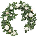 Ling's moment 5 FT White Artificial Flower Garland by LingsMoment
