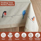 Maison d' Hermine Table Cloth Rectangle Table Reusable 100% Cotton 70"x90" - Image 4