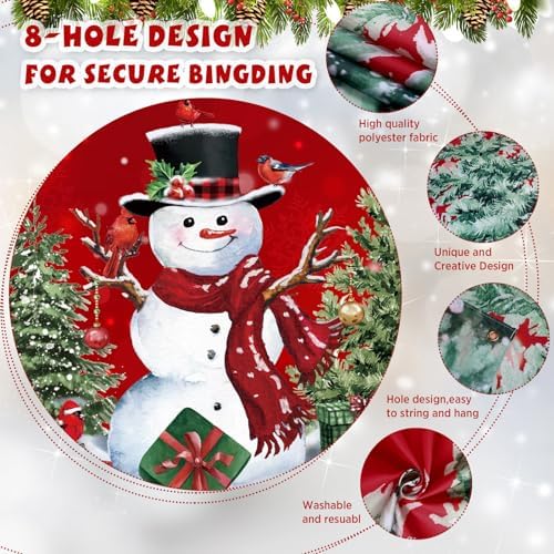WovWeave Snowman Garage Door Cover Banner, 7 x 16 ft - Image 3