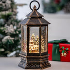 Christmas Village Snow Globes Church Nativity Water Lantern,Silent Night Music, Holiday Decorations Gifts for Family Children or Friends by MXwcy