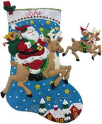 Bucilla 86816 Reindeer Santa Stocking Kit - Image 2