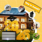 Lewondr 5.7FT Graduation Inflatable Outdoor Decoration 2026 Marquee Numbers - Image 6