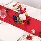 Red Table Runners 10 Packs 12x108 Inch Glitter Sequin Table Runners for Birthday Party Bridal Shower Banquet Wedding Table Decorations - Image 6