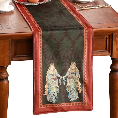 Patdrea Designer Elegant Velvet Table Runner,12"X118"-Oldlegend B by patdrea
