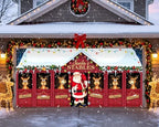 HunnmingRe 16 x 7ft Christmas Garage Door Cover, Santa Claus - Image 4