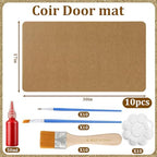 Nuanchu 10 Pcs Blank Coir Doormat Bulk Painting Kit 17x30, Rounded Corners - Image 2