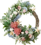 Shell Winter Spring Summer Wreath for Front Door by idyllic