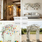 74" Spooky Halloween Tree Garland Moss Faux Willow Branches for Hanging(1) - Image 2