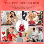 Gifts for Mom Mothers Day Birthday Gifts for Women Preserved Rose Forever Flower in Glass Angel Figurines Fresh Flowers for Delivery Anniversary Real Colorful Roses for Grandma Her Wife from Daughter - Image 6