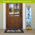 Briarwood Lane Summer Double Sided Reversible Pine Porch Leaner 47x9.5 Farm Trucks For Summer Porch Leaner - Image 3