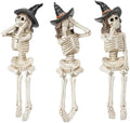 Newman House Studio Halloween-Décorations No-Evil-Skeleton-Figurines by NewmanHouseStudioLLC