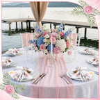 24 Pcs Fresh Floral Cloth Napkins for Wedding Wildflower 15" x 15" - Image 3