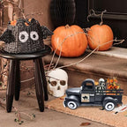 Pumpkin Decor 13.4" Farmhouse Vintage Truck with 20 Magnets, Black - Image 6