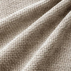 MIULEE Soft Decorative Chenille Pillow Covers Khaki 18x18 Pack of 4 - Image 3
