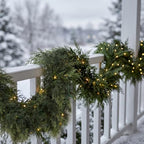 Rowfad 9 FT Pre-lit Christmas Garlands, Real Touch Cedar Pine Garland - Image 6