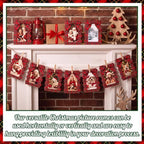 60 Pcs Scalloped Christmas Picture Frames 4x6 Bulk Tartan Plaid Photo Frame - Image 6