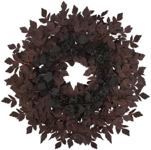 Agusbagli 28’’ Artificial Cimicifuga Fall Wreath for Front Door, Fall Decor by Agusbagli