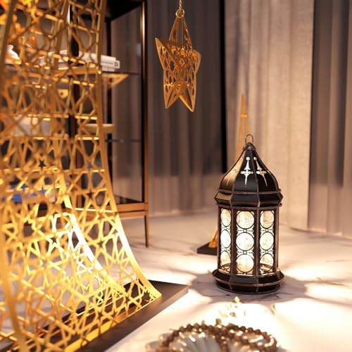 Ramadan Crescent Moon Decor Islamic Home Decoration for Eid Muslim Gifts (Matte Gold, 33x24.4 inches | 84x62 cm) - Image 3