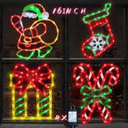 TRWYMZ Christmas Decorations - 16" Christmas Window Silhouette Lights by TRWYMZ