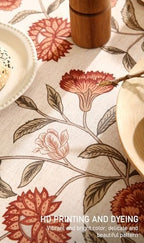 ISAENNE Designer Vintage French Rectangular Tablecloth,87"x55" - Image 4