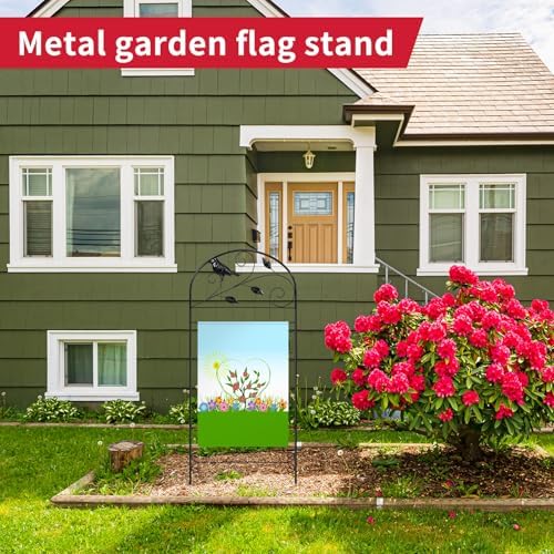 CroBlissful Garden Flag Stand Holder 39 x 16 for 911 Day, Bird - Image 6