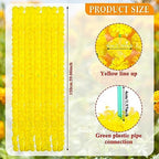 Tigeen 24 Pcs Faux Marigold Flowers Garland 5 Ft Strands,Yellow - Image 4