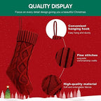 Fesciory Christmas Stockings 6 Pack, 18 Inch Large Cable Knit Xmas Decor - Image 6