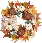 Valery Madelyn 20'' Fall Wreaths for Front Door with LED Lights by ValeryMadelyn