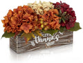 Fall Centerpiece for Table Fall Fake Flower in Pot Fall Floral Arrangement by Oairse