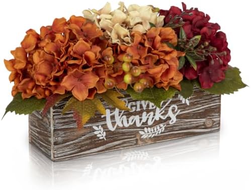 Fall Centerpiece for Table Fall Fake Flower in Pot Fall Floral Arrangement by Oairse