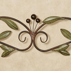 Touch of Class Catalonia Olive Metal Wall Art Topper, Large, Sage Green - Image 4