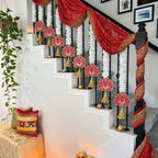 Pinkunn 12 Pcs Diwali Lotus Hangings Decor for Home Indian Pooja(Bell) - Image 2