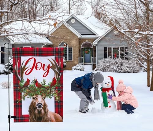 Double Sided Seasonal Garden Flags - Yard Flags Made of 100D Polyester - 12 Holiday Design Flags for All Seasons - Spring, Winter, Christmas, Thanksgiving - 12.75x18.5 Inch (Without Flagpole) - Image 6