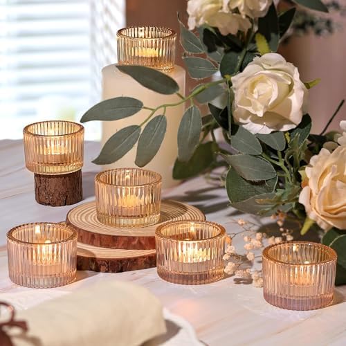 HAVITI 72 Pack Tealight Gold Candle Holders, Votive Tea Light Candle Holder - Image 3