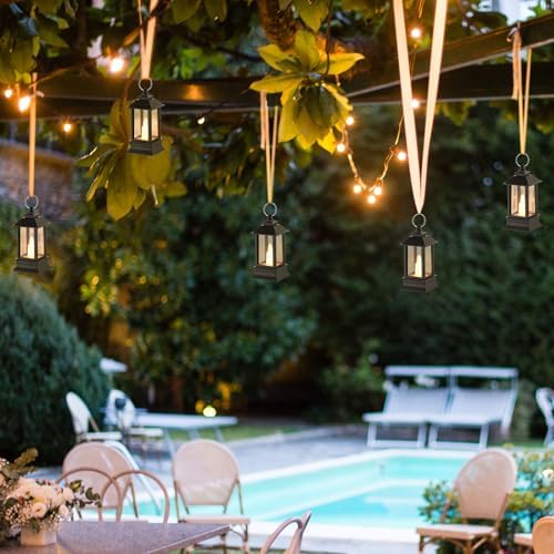 24 Pack Black Mini Lanterns Decorative Indoor, for Centerpiece - Image 6