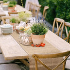 Buryeah 12 Pack Burlap Table Runners 12x71 Inch Rustic Farmhouse Wedding - Image 6