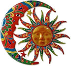 Limygus Colorful Metal Sun Moon Stars Wall Art, Indoor Outdoor Decor for Patio Garden Bedroom by LimygusHomeGarden