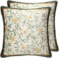 patdrea Designer Velvet Throw Pillow Cover,Set of 2,18"x18"-Botticelli B by patdrea