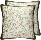 patdrea Designer Velvet Throw Pillow Cover,Set of 2,18"x18"-Botticelli B by patdrea