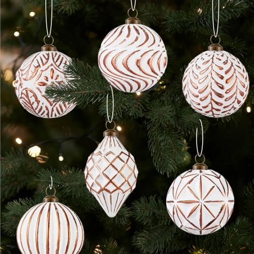 16Pcs Vintage Rustic Christmas Ball Ornaments - Large Shatterproof Neutral Christmas Ornaments Set Farmhouse Christmas Decor for Xmas Tree Home Party Holiday (Bronze) - Image 4