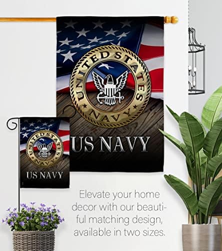 US Navy House Flag - Pack Armed Forces USN Seabee United State American Military Veteran Retire Official USA Embroidery - Decoration Banner Small Garden Yard Gift Double-Sided Made in 28 X 40 - Image 7